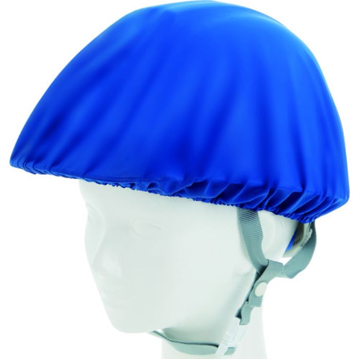 TRUSCO ヘルメットカバー スポンジ生地付ソフトタイプ 青(Tcode:2071999)
