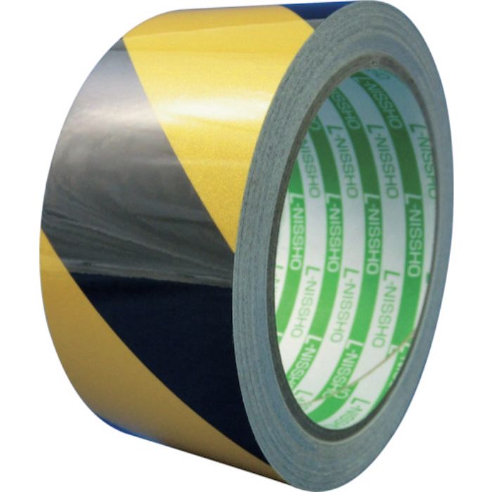 日東エルマテ 再帰反射テープ 200mm×10m イエロー/ブラック(Tcode:8290909)