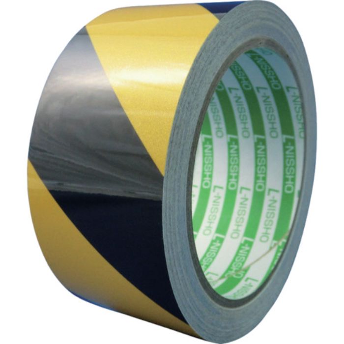 日東エルマテ 再帰反射テープ 45mmx10m イエロー/ブラック(Tcode:3777260)
