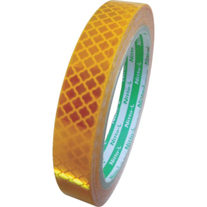 日東エルマテ 高輝度プリズム反射テープ 15mm×5m イエロー(Tcode:1030102)