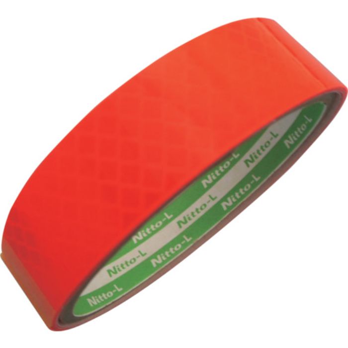 日東エルマテ 高輝度プリズム反射テープ(蛍光色) 20mm×5m オレンジ(Tcode:8365389)