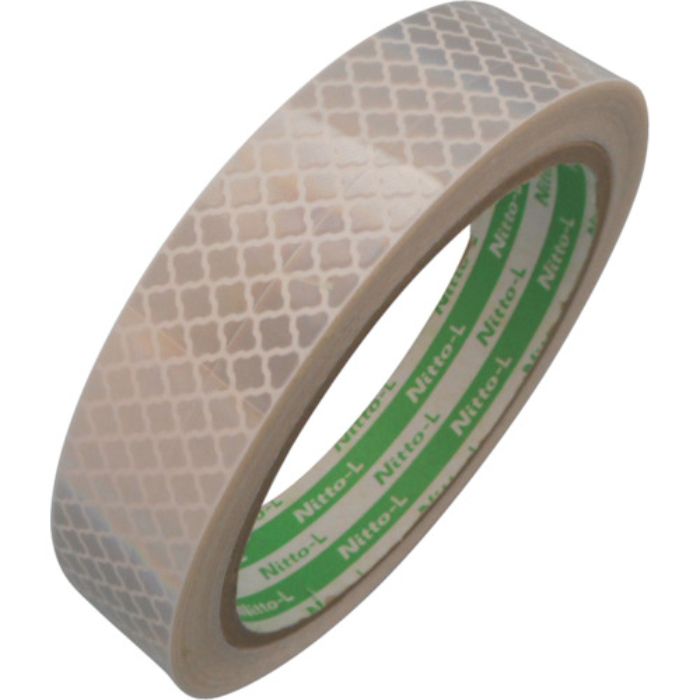 日東エルマテ 高輝度プリズム反射テープ 20mm×5m ホワイト(Tcode:8365379)