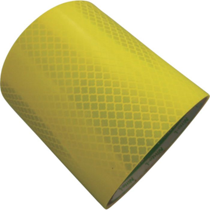 日東エルマテ 高輝度プリズム反射テープ(蛍光色) 90mm×5m レモンイエロー(Tcode:8365392)