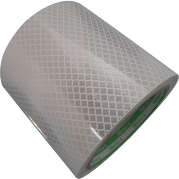 日東エルマテ 高輝度プリズム反射テープ 90mm×5m ホワイト(Tcode:8365385)