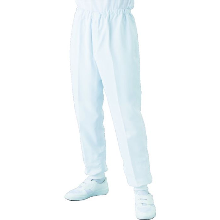 TriApex クリーンルーム用ウェア 異物混入防止対策パンツ JK364C S 白(Tcode:8364366)