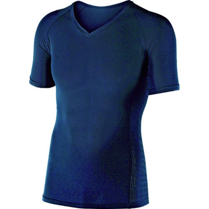 おたふく 【今季完売】BT冷感 パワーストレッチ 半袖Vネックシャツ ブラック M(Tcode:1027067)