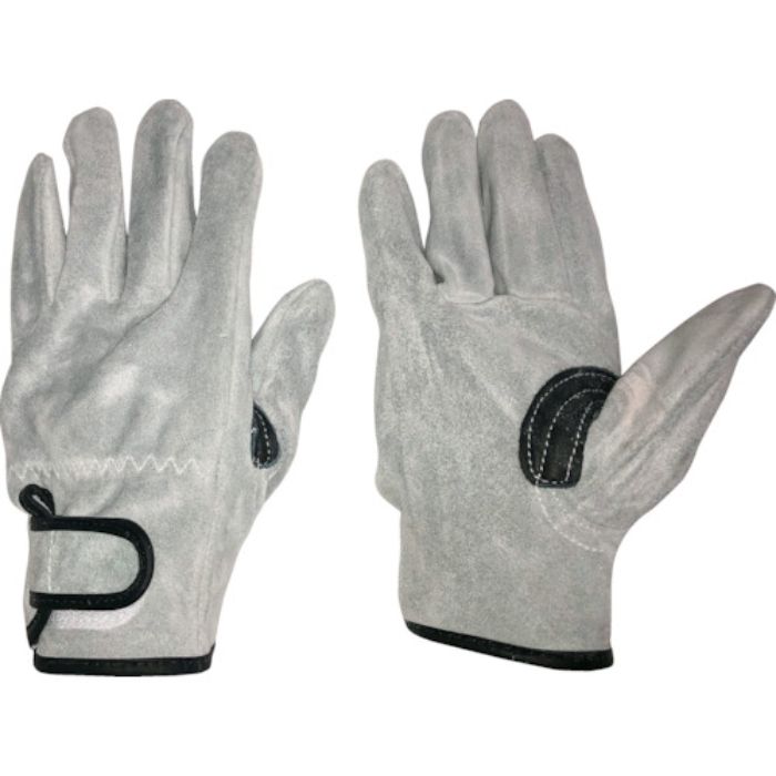 おたふく 床革手袋 我天 マジック止め 銀アテ付き M(Tcode:2509383)