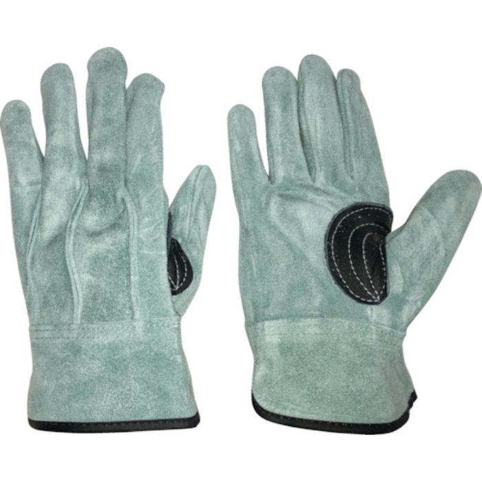 おたふく オイル床革手袋 我天 銀アテ付き LL(Tcode:2509386)