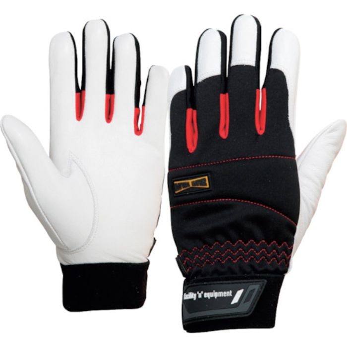 おたふく 超重作業用 牛革手袋 ホワイト L(Tcode:2391358)