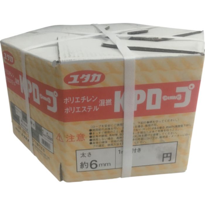 ユタカメイク KPメーターパックロープ 6mm×200m(Tcode:3675777)