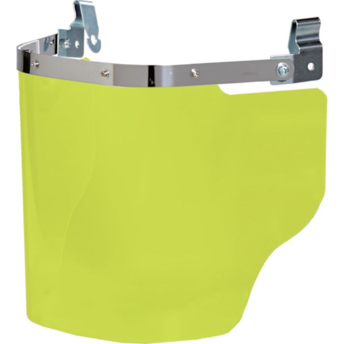 TRUSCO ヘルメット取付型大型防災面 イエロー(前面プレートなし)(Tcode:5334256)