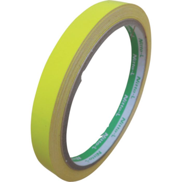 日東エルマテ 蛍光テープ 10mm×5m レモンイエロー(Tcode:1030210)