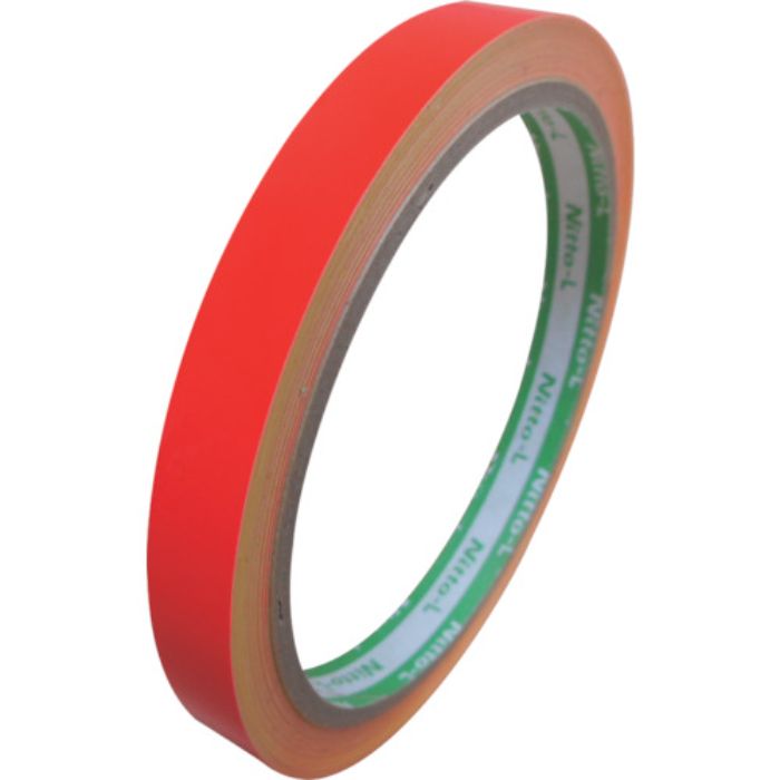 日東エルマテ 蛍光テープ 10mm×5m レッド(Tcode:1030209)