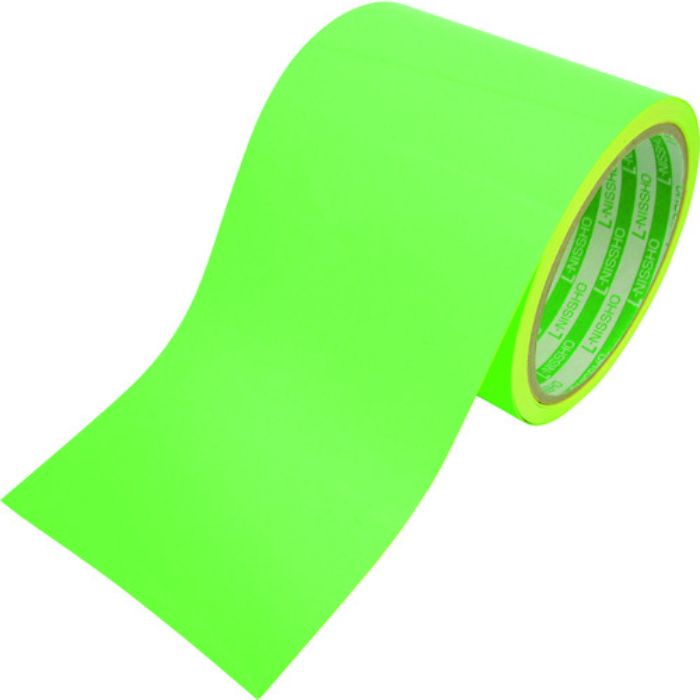 日東エルマテ 蛍光テープ 90mm×5m グリーン(Tcode:4955684)