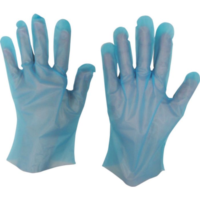 シンガー ポリスリム手袋 箱入ブルー(100枚入) SS(Tcode:4937277)