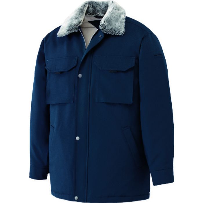 ミドリ安全 防寒 ソフトカストロコート ネイビー LL(Tcode:7976755)