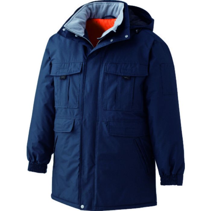 ミドリ安全 極寒 防水防寒コート ネイビー L(Tcode:7976950)