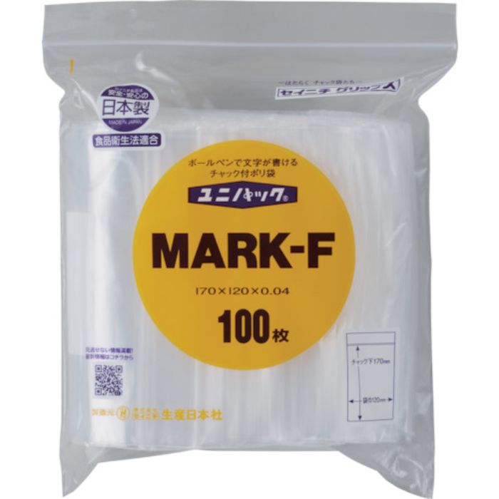 セイニチ 「ユニパック」 MARK-F 170×120×0.04 100枚入(Tcode:3690486)