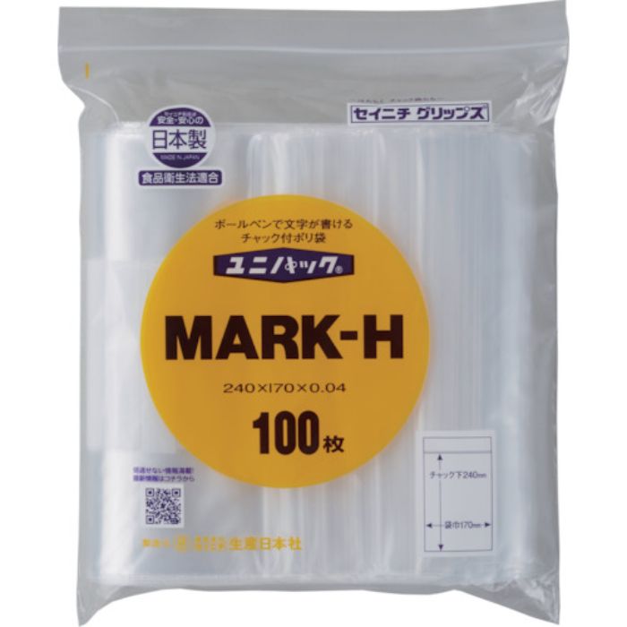 セイニチ 「ユニパック」 MARK-H 240×170×0.04 100枚入(Tcode