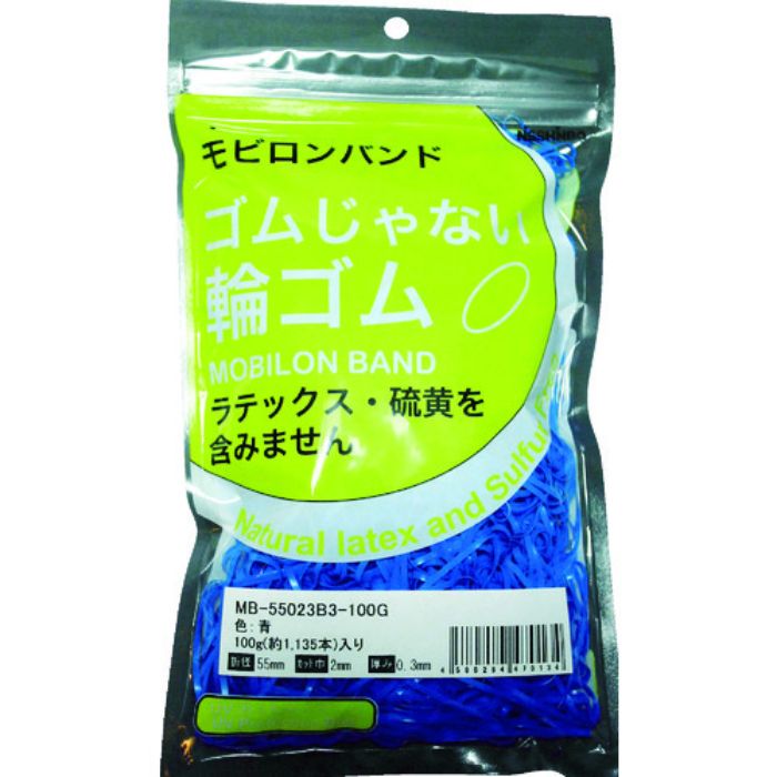 日清紡 モビロンバンド55×2×0.3青/100G (1135本入)(Tcode:3563766)