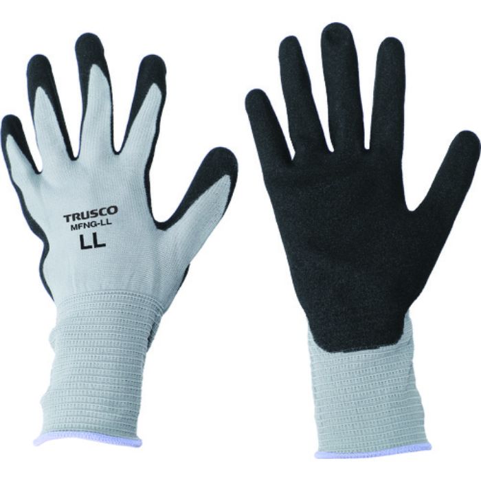 TRUSCO ニトリル背抜き手袋MF LL(Tcode:2073608)