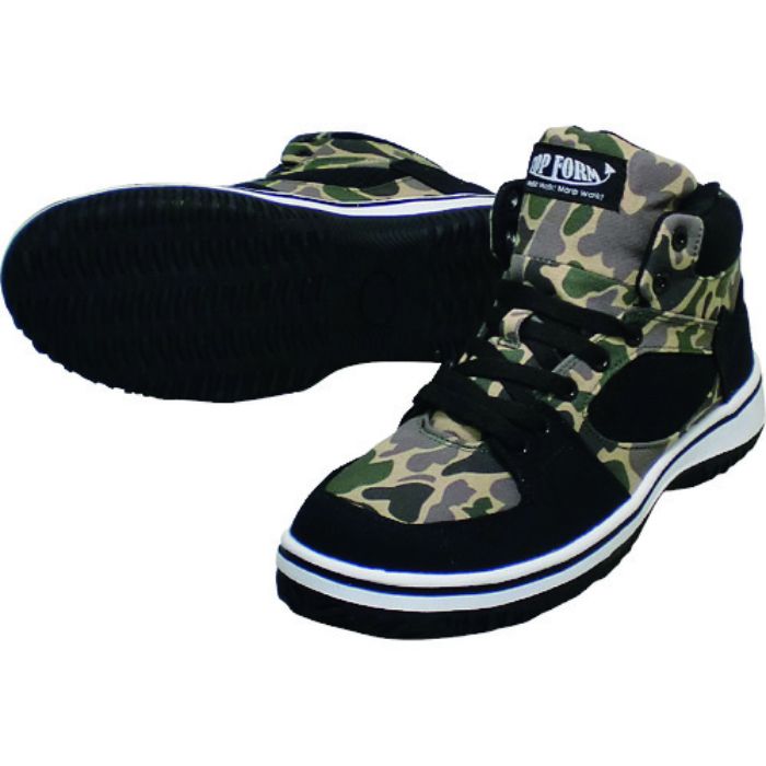 喜多 ハイカットセーフティスニーカー MG5590 カモフラ 28.0(Tcode:2174420)