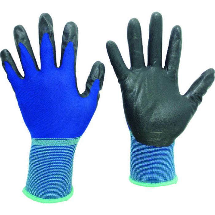 ミドリ安全 薄手ニトリルコーティング背抜き手袋 M(Tcode:2178473)