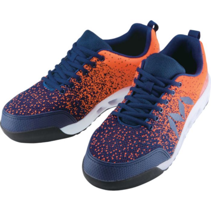 丸五 マンダムニット#001 オレンジ/ネイビー 24.5cm(Tcode:8368773)