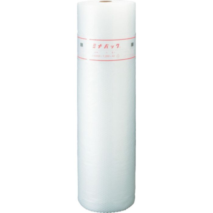 ミナ 気泡緩衝材 ミナパック ロール品 ♯400SS 2層タイプ 厚さ3.5mm×1200mm×42m(Tcode:3380424)