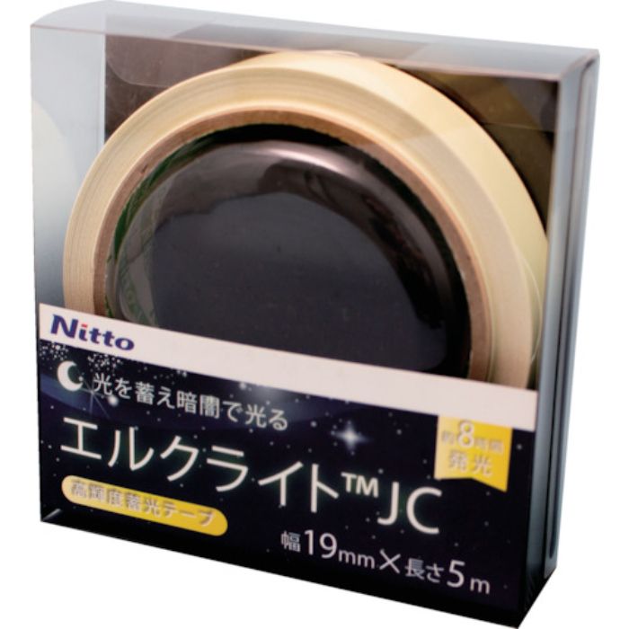 日東エルマテ 高輝度蓄光テープ JIS-JC級 0.3mm×19mm×5m グリーン(Tcode:1145979)