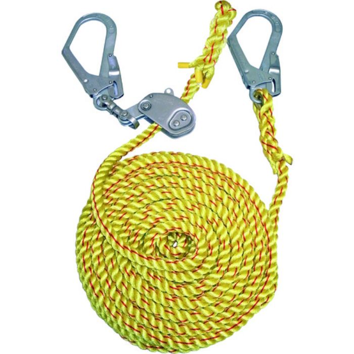 まつうら ニューテトロン水平親綱 16mmΦ×10m 両端フック、片側緊張器付(Tcode:2158049)