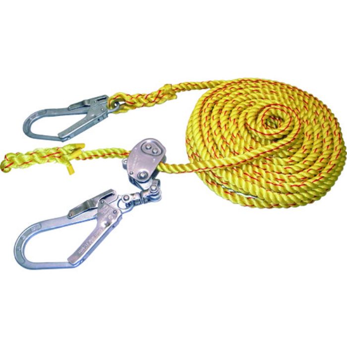 まつうら ニューテトロン水平親綱 16mmΦ×20m 両端フック、片側緊張器付(Tcode:2158047)