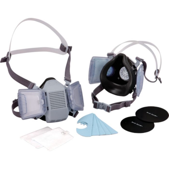 トーヨーセフティ 伝声器付き取替え式防じんマスク(直結式/半面形)(Tcode:1176688)