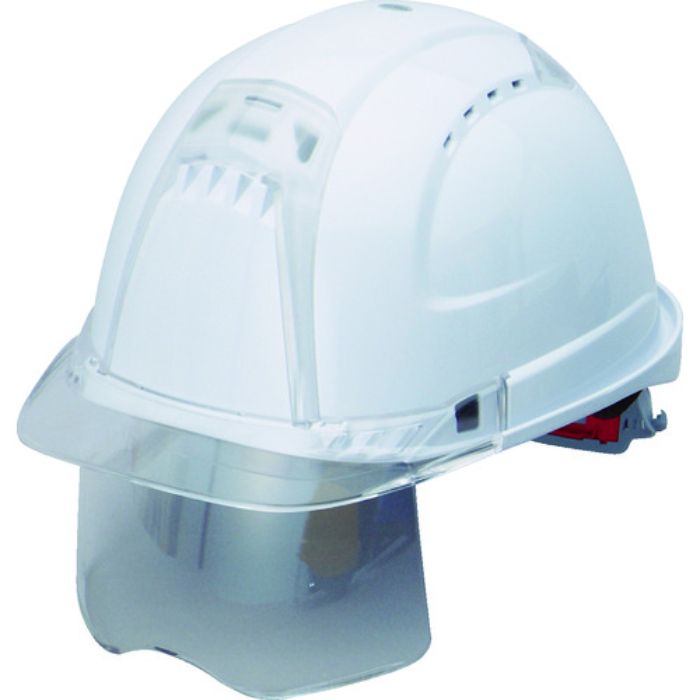 トーヨーセフティ ヘルメット ヴェンティープラス シールド面付 白(Tcode:1030295)