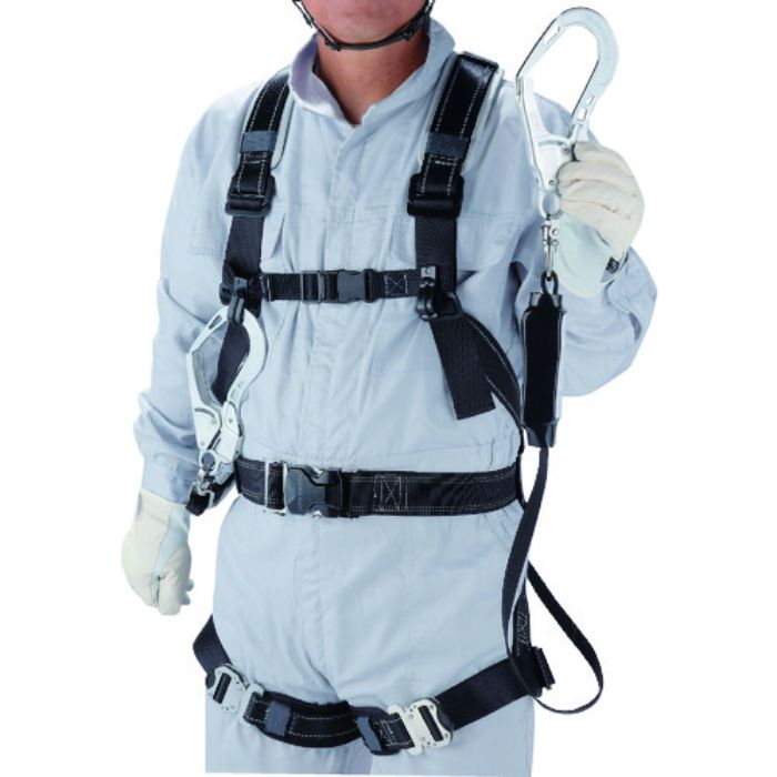 トーヨーセフティ フルハーネス型 巻取式(小型)タイプ1 ダブルランヤード(Tcode:1611719)