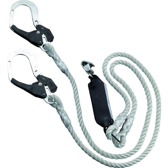 トーヨーセフティ フルハーネス型取替用ロープ式Wランヤード(タイプ1)(Tcode:1611727)