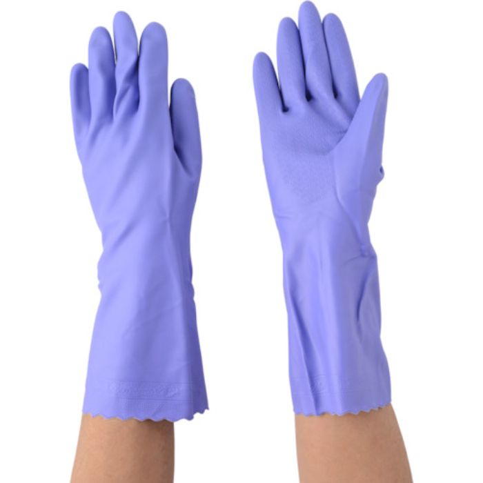 エステー モデルローブNO100ビニールNP厚手(裏植毛)Mバイオレット(Tcode:5414202)