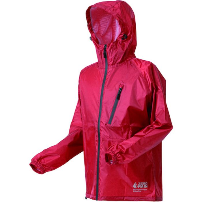 喜多 スーパーライトレインウェア 超軽量 No1710 レッド(霜降り柄) L(Tcode:2360370)