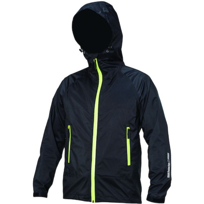 喜多 感動ストレッチ レインジャケット オールストレッチ透湿合羽 No2830 グラファイトブラック LL(Tcode:2361970)