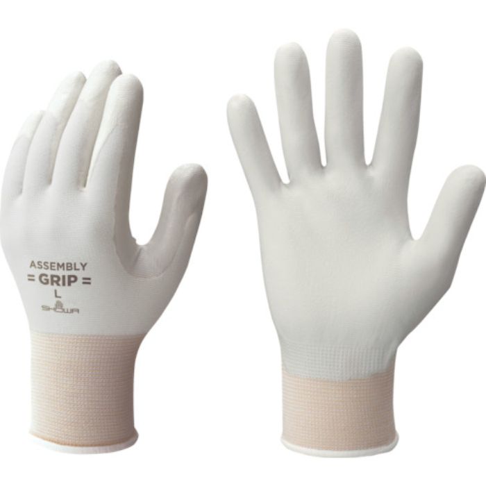 SHOWA ニトリルゴム背抜き手袋 まとめ買い 簡易包装組立グリップ10双入 グレー LLサイズ(Tcode:4323076)