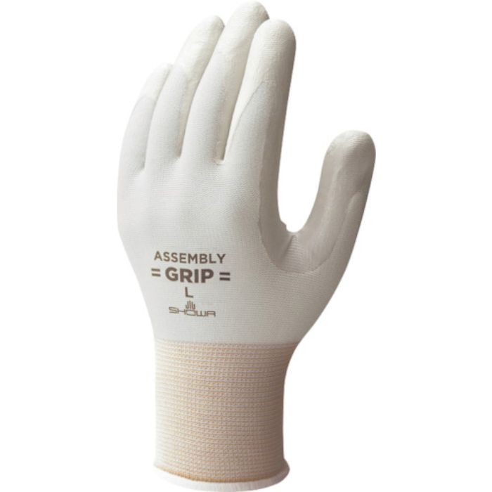 SHOWA ニトリルゴム背抜き手袋 組立グリップ5双パック グレー Mサイズ(Tcode:3518956)