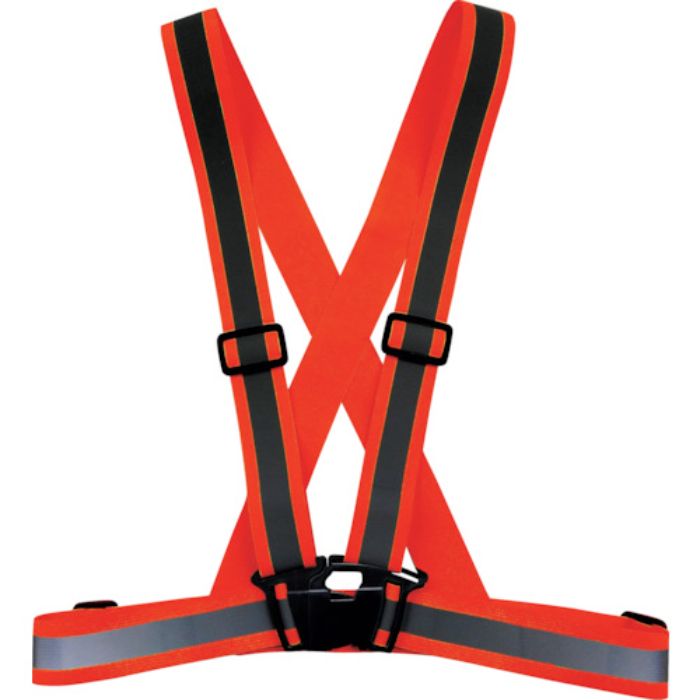 喜多 ストレッチ安全ベルト(4cm幅) No6090 オレンジ フリー(Tcode:2361992)