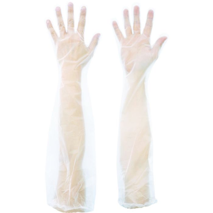 SHOWA ポリエチレン使い捨て手袋 No860ポリエチロング30枚入 Mサイズ(Tcode:3548058)