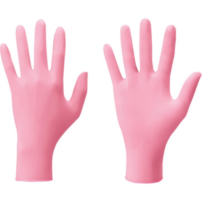 SHOWA ニトリルゴム使い捨て手袋 NO8850 ニトリスト・ピンク 100枚入 Sサイズ(Tcode:4715326)
