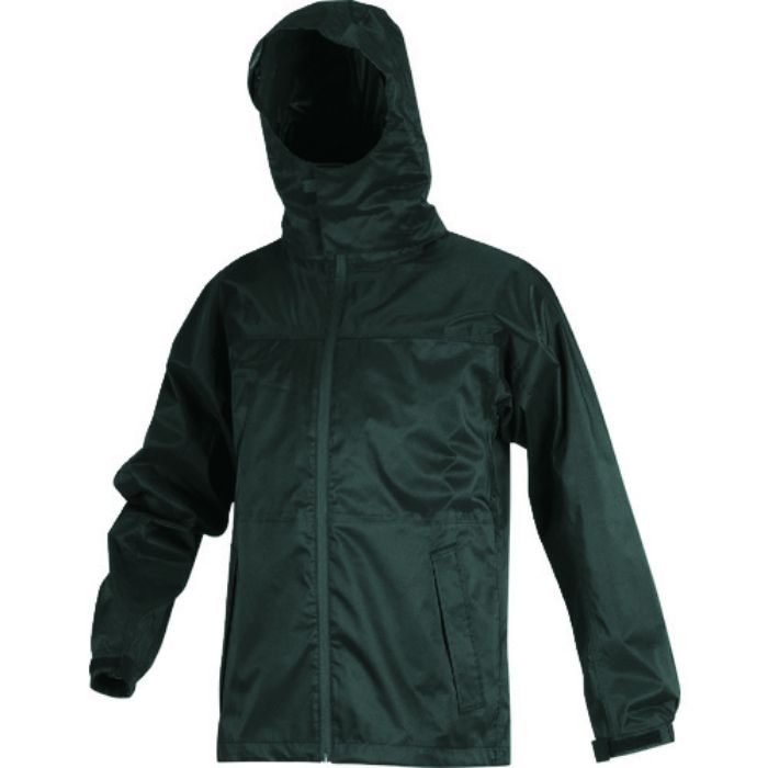 TRUSCO フードが回るストレッチレインスーツ ツバつき ブラック S(Tcode:2071627)