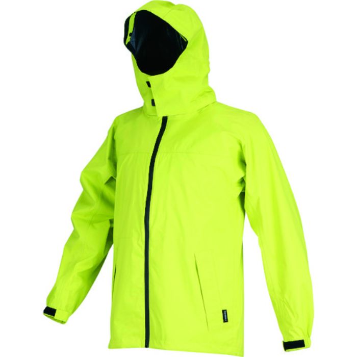 TRUSCO 【在庫限り】フードが回るストレッチレインスーツ ツバつき ライム L(Tcode:2071630)