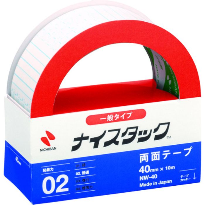 ニチバン 両面テ-プ ナイスタックNW-40 40mmX10m(Tcode:1246995)