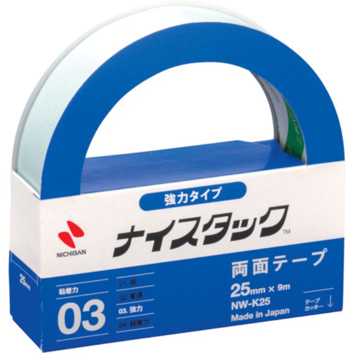 ニチバン 両面テープ ナイスタック強力タイプ NW-K25 25mmX9m(Tcode:1231490)