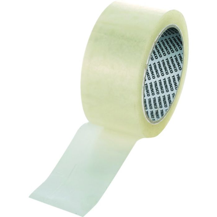 TRUSCO 透明梱包用テープ 中・軽量物梱包用 48mmX50m 1巻(Tcode:2072066)