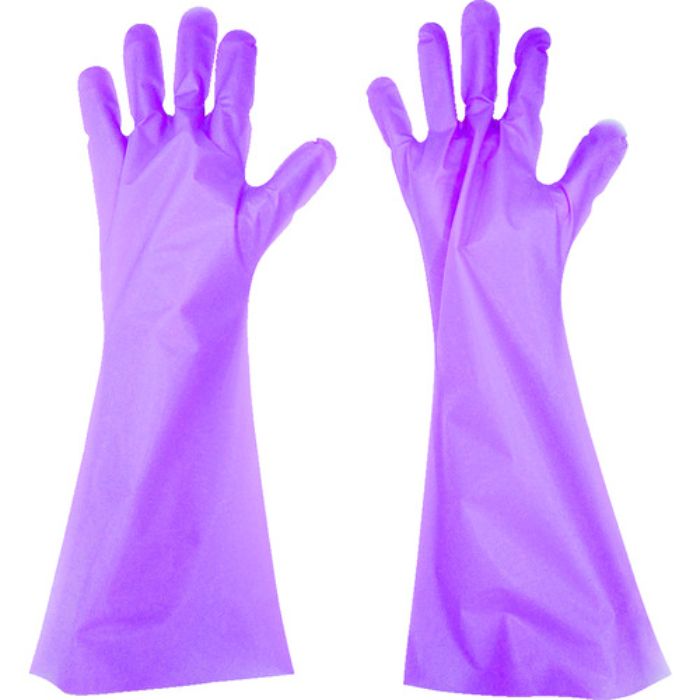 東京パック エンボス手袋ロング五本絞り ピンク M(Tcode:8363713)